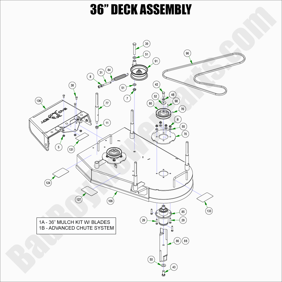 2022 Walk Behind - 36" Deck Assembly